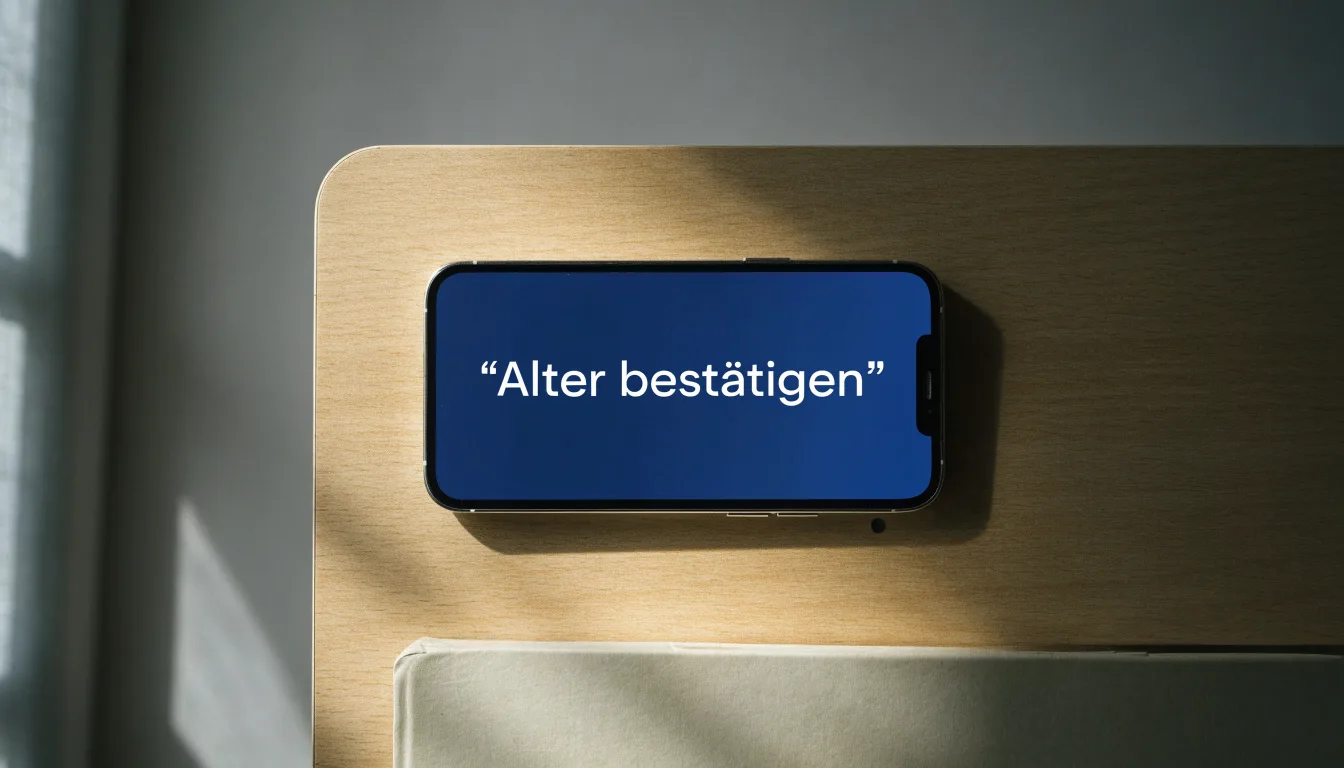 Ein hölzerner Richterhammer liegt auf einem Schreibtisch vor einem unscharfen Bücherregal.