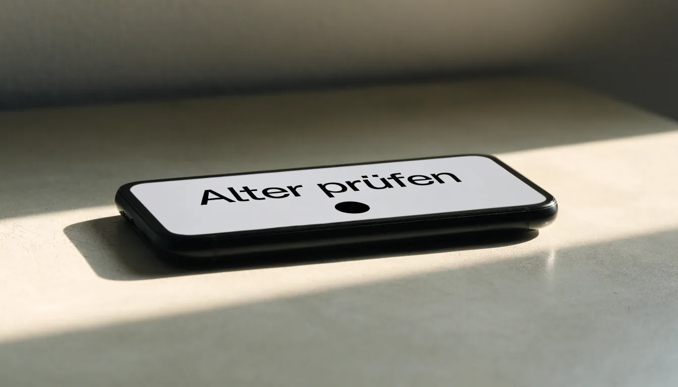 Ein Richterhammer aus Holz liegt auf einer polierten Tischplatte neben einer Messingwaage, im Hintergrund ein verschwommenes Bücherregal.